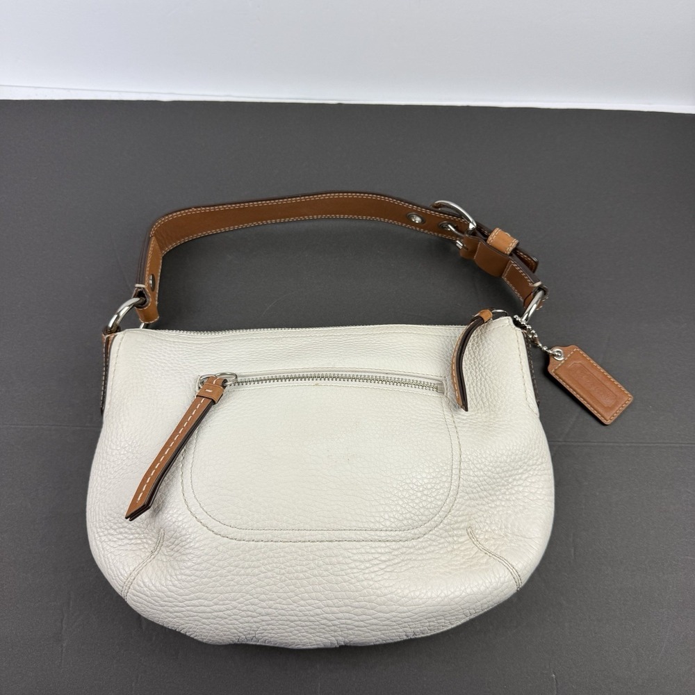 Coach Soho Handbag F13106 Ivory Leather Y2K Shoulder Bag With Hangtag